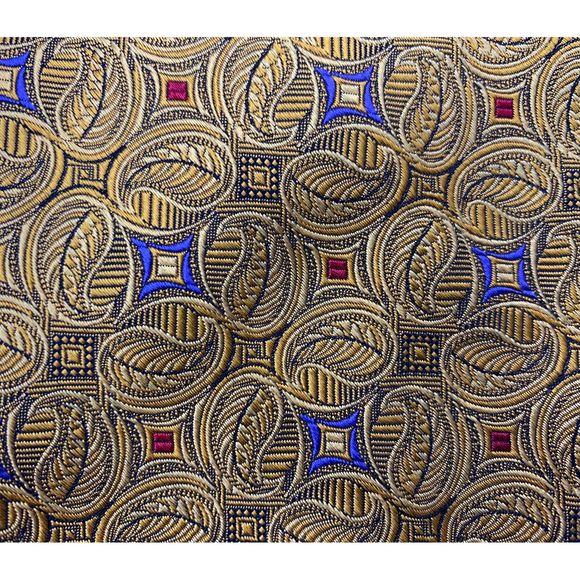 Robert Talbott Best Of Class Tie Yellow Geometric - Picture 2 of 5